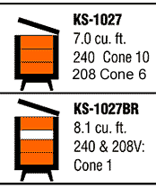 Ks-1027 skutt kiln specifications
